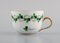 Herend Green Clover Coffee Service for Three People in Hand-Painted Porcelain, Set of 11 7