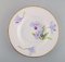 Antique Royal Copenhagen Model 72/10515 Deep Plates in Porcelain with Hand-Painted Flowers, Set of 4, Image 2