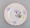 Antique Royal Copenhagen Model 72/10515 Deep Plates in Porcelain with Hand-Painted Flowers, Set of 4, Immagine 2