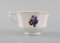 Royal Copenhagen Light Saxon Flower Coffee Cups with Saucers and Tray, Set of 5, Image 5