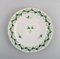 Herend Green Clover Plates in Hand-Painted Porcelain with Gold Edge, Set of 4 2