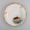 Antique Pirkenhammer Porcelain Dinner Plates with Hand-Painted Fish, Set of 12 5