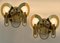 Brass and Glass Wall Sconces by Gaetano Sciolari, 1970s, Set of 2 9