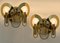 Brass and Glass Wall Sconces by Gaetano Sciolari, 1970s, Set of 2, Imagen 9