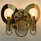 Brass and Glass Wall Sconces by Gaetano Sciolari, 1970s, Set of 2 5