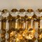 Gilt Brass Metal Crystal Glass Sconce, 1970s, Immagine 9