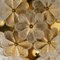 Glass and Brass Floral Wall Lights from Ernst Palme, 1970s, Set of 2, Imagen 11