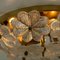 Glass and Brass Floral Wall Lights from Ernst Palme, 1970s, Set of 2, Imagen 12