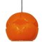 Geometrical Cast Opaque Orange Glass Fixtures by Peill Putzler for Cor, Set of 2, Image 3