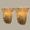 Tulip Shaped Glass and Gold-Plated Sconces, Italy, 1960, Set of 2, Imagen 2