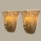 Tulip Shaped Glass and Gold-Plated Sconces, Italy, 1960, Set of 2, Immagine 2