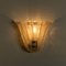 Tulip Shaped Glass and Gold-Plated Sconces, Italy, 1960, Set of 2, Image 12