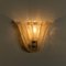 Tulip Shaped Glass and Gold-Plated Sconces, Italy, 1960, Set of 2, Imagen 12