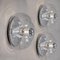 Clear Glass Wall Lights by Koch & Lowy for Peill & Putzler, 1970s, Set of 2, Immagine 7
