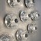 Clear Glass Wall Lights by Koch & Lowy for Peill & Putzler, 1970s, Set of 2 3