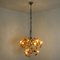 Murano Chandelier in Orange Clear Glass from Mazzega, 1960s, Imagen 15