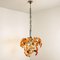 Murano Chandelier in Orange Clear Glass from Mazzega, 1960s, Imagen 2