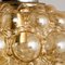 Amber Bubble Glass Pendant Light Fixtures by Helena Tynell, 1960s, Set of 6 5