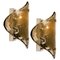 Murano Smoke Glass Wall Lights from Kalmar, 1970s, Set of 2, Immagine 1