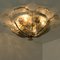 Brown and Clear Flush Mount, Germany, 1960s, Imagen 4