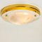 Brass and Blown Murano Glass Wall Light or Flush Mount, 1960s 6