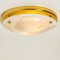 Brass and Blown Murano Glass Wall Light or Flush Mount, 1960s, Immagine 6