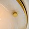 Brass and Blown Murano Glass Wall Light or Flush Mount, 1960s 11