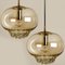 Smoked Golden/Brown Pendant Lights by Peill and Putzler, 1960s, Set of 2 6