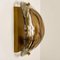 Brass and Brown Hand Blown Murano Glass Wall Lights by J. Kalmar, Set of 2, Immagine 9