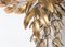 Gilt Metal Palm Tree Wall Sconces in Maison Jansen Style, 1960s, Set of 3, Image 3