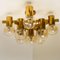 Large Brass and Glass Light Fixture in the Style of Jacobsson, 1960s, Image 7