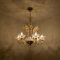 Large Venetian Chandelier in Gilded Murano Glass by Barovier, 1950s, Immagine 18