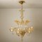 Large Venetian Chandelier in Gilded Murano Glass by Barovier, 1950s, Imagen 12