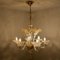 Large Venetian Chandelier in Gilded Murano Glass by Barovier, 1950s, Image 20