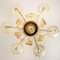 Large Venetian Chandelier in Gilded Murano Glass by Barovier, 1950s, Image 10