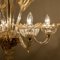 Large Venetian Chandelier in Gilded Murano Glass by Barovier, 1950s, Image 17