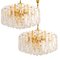 Huge Palazzo Chandeliers in Gilt Brass Glass, Austria, 1970s, Immagine 17