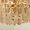 Huge Palazzo Chandeliers in Gilt Brass Glass, Austria, 1970s, Imagen 11