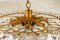 Huge Palazzo Chandeliers in Gilt Brass Glass, Austria, 1970s, Imagen 5