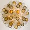 Large Chandelier by Barovier & Toso in Ocher and Clear Glass Tubes 5