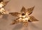 Willy Daro Style Brass Flowers Wall Light 4