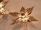 Willy Daro Style Brass Flowers Wall Light, Image 4