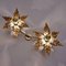 Willy Daro Style Brass Flowers Wall Light, Imagen 14