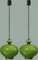Green Glass Pendant Lights by Hans-Agne Jakobsson for Staff, 1960, Set of 2 6