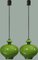 Green Glass Pendant Lights by Hans-Agne Jakobsson for Staff, 1960, Set of 2, Imagen 6