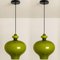 Green Glass Pendant Lights by Hans-Agne Jakobsson for Staff, 1960, Set of 2 14