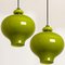 Green Glass Pendant Lights by Hans-Agne Jakobsson for Staff, 1960, Set of 2, Imagen 2