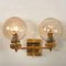 Large Gold-Plated Glass Wall Light in the Style of Brotto, Italy, Imagen 9