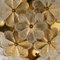 Glass and Brass Floral Wall Light from Ernst Palme, 1970s, Image 13
