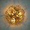 Glass and Brass Floral Wall Light from Ernst Palme, 1970s 16